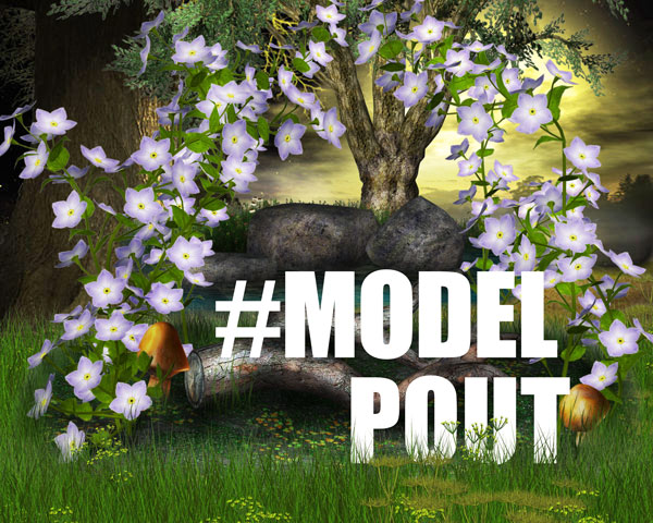 Model Pout (Digital C-type 10 x 8in/ 16 x 20in) 2016